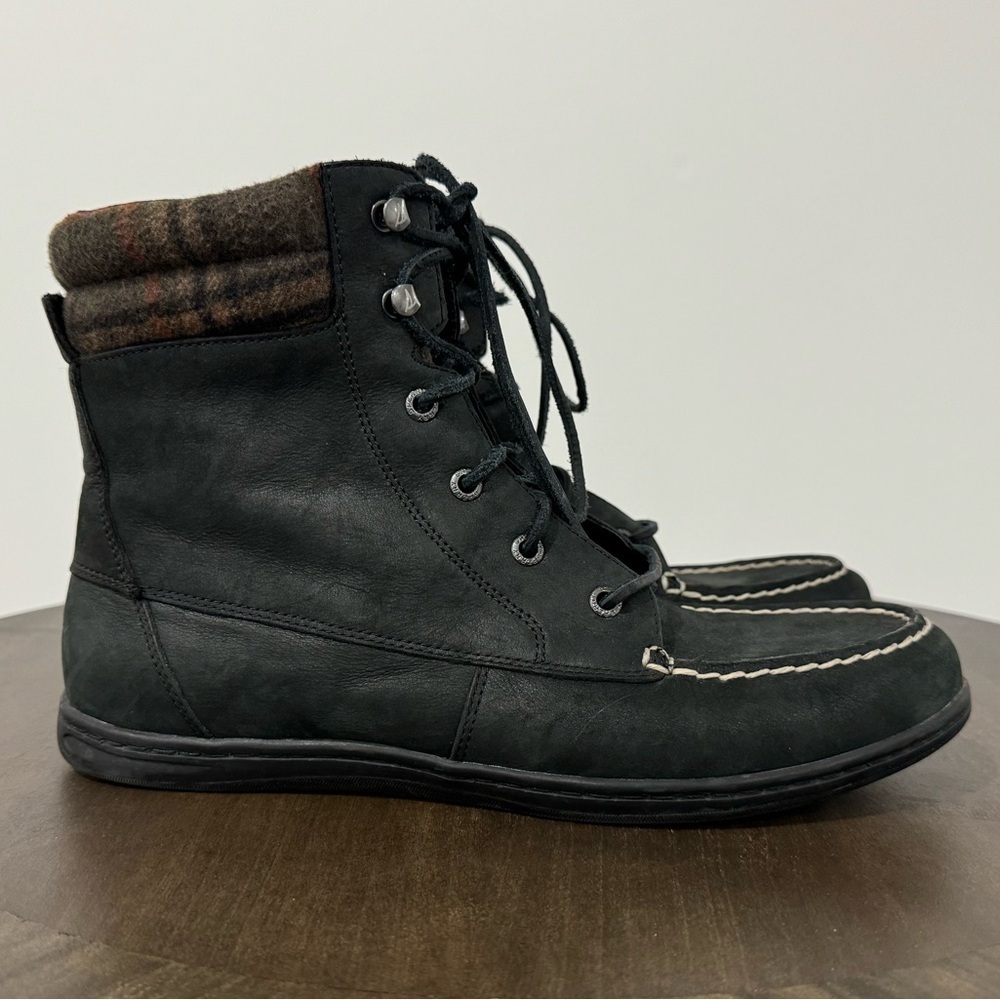 EUC Sperry Top Sider Bootie - Black‎ Suede - Size 9.5